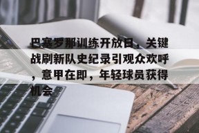 ayx-巴塞罗那训练开放日，关键战刷新队史纪录引观众欢呼，意甲在即，年轻球员获得机会的简单介绍